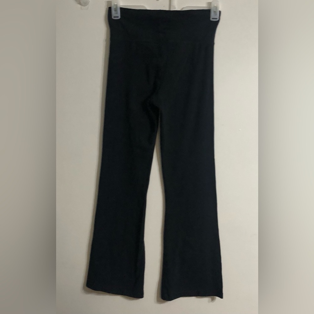 Soffe Women’s flare pants medium-rise cuff-waist pull-on black. S/M